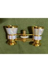 1950'ler isviçre kaplamalı opera Dürbünü orijinal kutusunda 10 cm 5 cm 3,5 cm ölçülerinde