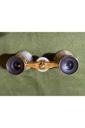 1950'ler isviçre kaplamalı opera Dürbünü orijinal kutusunda 10 cm 5 cm 3,5 cm ölçülerinde