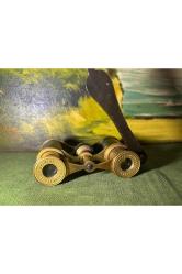 Fransız pirinç opera Dürbünü 9 cm 5,5 cm 2,5 cm ölçülerinde