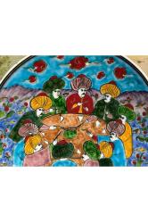 Marmara Çini Kütahya seramik tabak - duvar tabağı 25,5 cm çapında