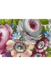 Limoges el boyaması büyük boy porselen küllük 19 cm 19 cm 4,5 cm ölçülerinde