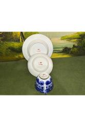 rus lomonosov çay kahve fincanı fincan tabağı ve pasta tabağı -kjf9845