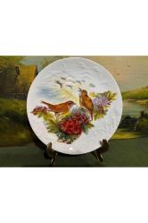 1995 rosenthal limitli üretim el boyama gofreli duvar tabağı 21 cm çapında