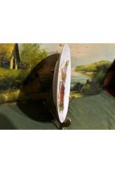 1995 rosenthal limitli üretim el boyama gofreli duvar tabağı 21 cm çapında