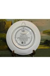 1995 rosenthal limitli üretim el boyama gofreli duvar tabağı 21 cm çapında