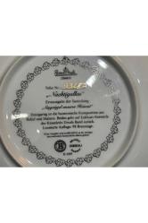 1995 rosenthal limitli üretim el boyama gofreli duvar tabağı 21 cm çapında