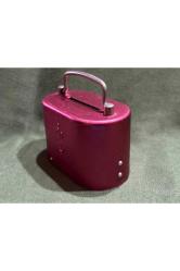 İş Bankası seri numaralı alüminyum kumbara - anahtarı yoktur