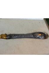 1960 lar kutusunda Altın kaplama Fransız servis kepçesi - kepçe boyu 25 cm dir