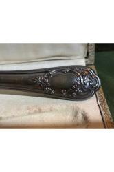 1960 lar kutusunda Altın kaplama Fransız servis kepçesi - kepçe boyu 25 cm dir