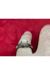 zuchtperle inci li gümüş yüzük