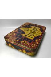 1930lar Turmac Teneke Tütün Kutusu 12 cm x 7,5 cm  x 2 cm