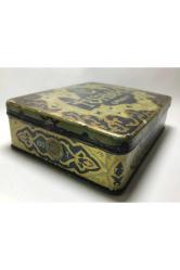 1930 Lar Turmac Orient Teneke Tütün Kutusu 14,5 Cm X 11,5 Cm X 4,5 Cm