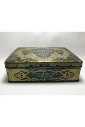 1930 Lar Turmac Orient Teneke Tütün Kutusu 14,5 Cm X 11,5 Cm X 4,5 Cm