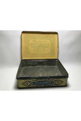 1930 Lar Turmac Orient Teneke Tütün Kutusu 14,5 Cm X 11,5 Cm X 4,5 Cm