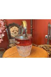 Cam ve pirinçten avrupa buzluk kulp hariç 14 cm boyunda 11 cm çapında