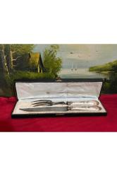 kutusunda 1960 lar gümüş kaplama Fransız servis takımı