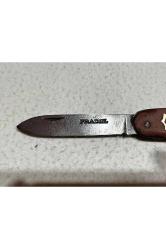 1940'LAR PRADEL FRANSIZ AHŞAP KABZELİ KATLANIR CEP ÇAKISI KOLEKSİYONLUK