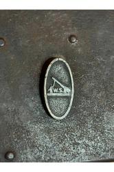 w.s antika kilit ve anahtarı - 16 cm x 9 cm ölçülerinde