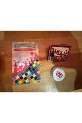 chapter of the 2017 coca cola collectors club turkey -kutusunda 2017 cam şişe - kapak - rozet - kart