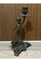 Avrupa pirinç şamdan 25 cm boyunda