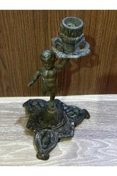 Avrupa pirinç şamdan 25 cm boyunda