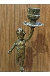 Avrupa pirinç şamdan 25 cm boyunda