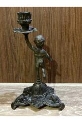 Avrupa pirinç şamdan 25 cm boyunda