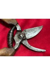 ay yıldız damgalı eski bağ makası - 17 cm boyunda