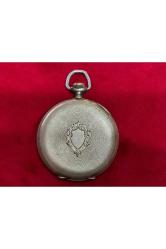1950's arlon isviçre 900 ayar gümüş kasalı cep saati - 5 cm çapında - sorunsuz çalışır durumda