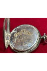 1950's arlon isviçre 900 ayar gümüş kasalı cep saati - 5 cm çapında - sorunsuz çalışır durumda