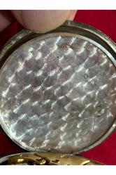 1950's arlon isviçre 900 ayar gümüş kasalı cep saati - 5 cm çapında - sorunsuz çalışır durumda