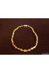 DAMLA KEHRİBARDAN UNİSEX KOLYE ÖZEL YAPIM 45 CM