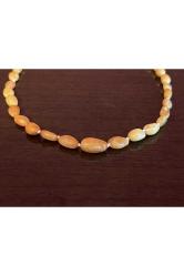 DAMLA KEHRİBARDAN UNİSEX KOLYE ÖZEL YAPIM 45 CM