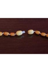 DAMLA KEHRİBARDAN UNİSEX KOLYE ÖZEL YAPIM 45 CM