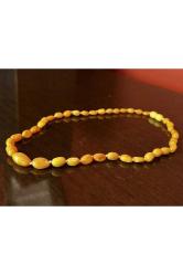 DAMLA KEHRİBARDAN UNİSEX KOLYE ÖZEL YAPIM 45 CM