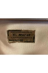 Fransız G.morel kutusunda gümüş kaplama çatal ve kaşık - kutu ölçüleri 21,5 cm 9,5 cm