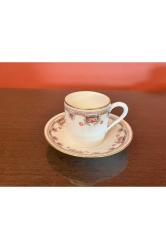 FRANSIZ LIMOGES KAHVE FİNCANI VE TABAĞI