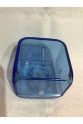 nadir ziraat bankası şeffaf mavi plastik kumbara - 68 mm x 68 mm ölçülerinde