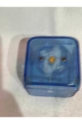 nadir ziraat bankası şeffaf mavi plastik kumbara - 68 mm x 68 mm ölçülerinde