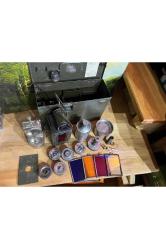 İkinci Dünya Savaşı alman üretimi askeri işaret Fener takımı kutu ölçüsü 35 cm 21 cm 13 cm