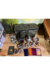 İkinci Dünya Savaşı alman üretimi askeri işaret Fener takımı kutu ölçüsü 35 cm 21 cm 13 cm