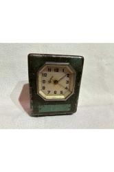 ziraat bankası saat kumbara - saati çalışır durumda - banka yazısı yoktur - 12 cm 9 cm 4,5 cm