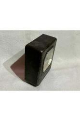 ziraat bankası saat kumbara - saati çalışır durumda - banka yazısı yoktur - 12 cm 9 cm 4,5 cm