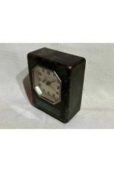 ziraat bankası saat kumbara - saati çalışır durumda - banka yazısı yoktur - 12 cm 9 cm 4,5 cm