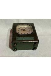 ziraat bankası saat kumbara - saati çalışır durumda - banka yazısı yoktur - 12 cm 9 cm 4,5 cm