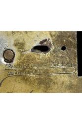 ziraat bankası saat kumbara - saati çalışır durumda - banka yazısı yoktur - 12 cm 9 cm 4,5 cm