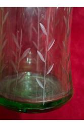 kesme cam vazo - 23 cm boy - 7,5 cm taban çapında