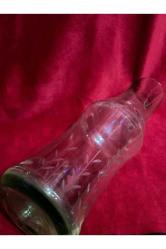 kesme cam vazo - 23 cm boy - 7,5 cm taban çapında