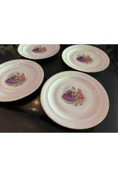 FRANSIZ LİMOGES PORSELEN TABAK 4 ADET 22 CM