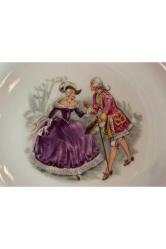 FRANSIZ LİMOGES PORSELEN TABAK 4 ADET 22 CM